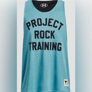 New Under Armour Men's Project Rock Reversible Mesh Tank 1377442 Loose Fit
